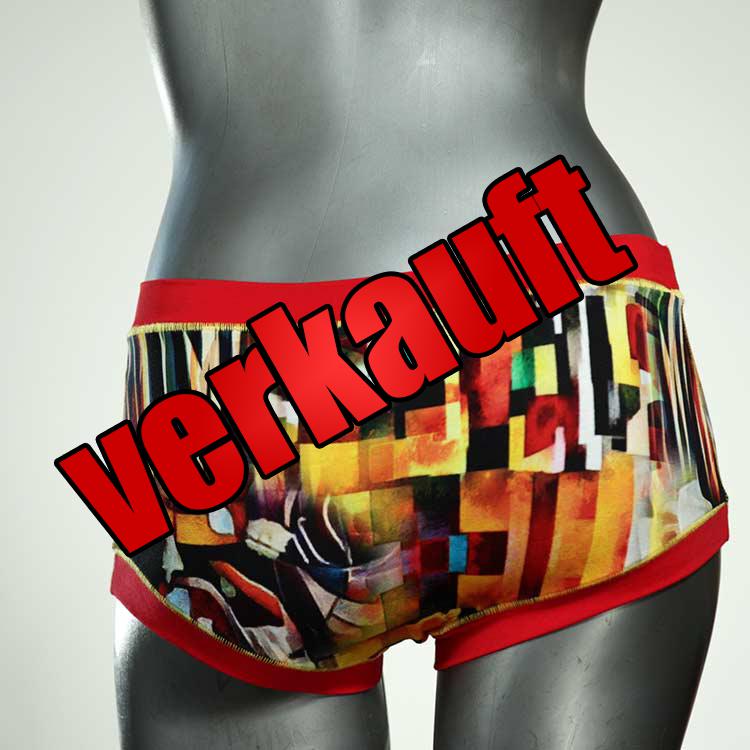 sexy bunte gemusterte handgemachte Hotpant aus Biobaumwolle, Unterwäsche für Damen