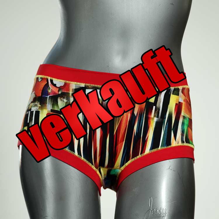 sexy bunte gemusterte handgemachte Hotpant aus Biobaumwolle, Unterwäsche für Damen