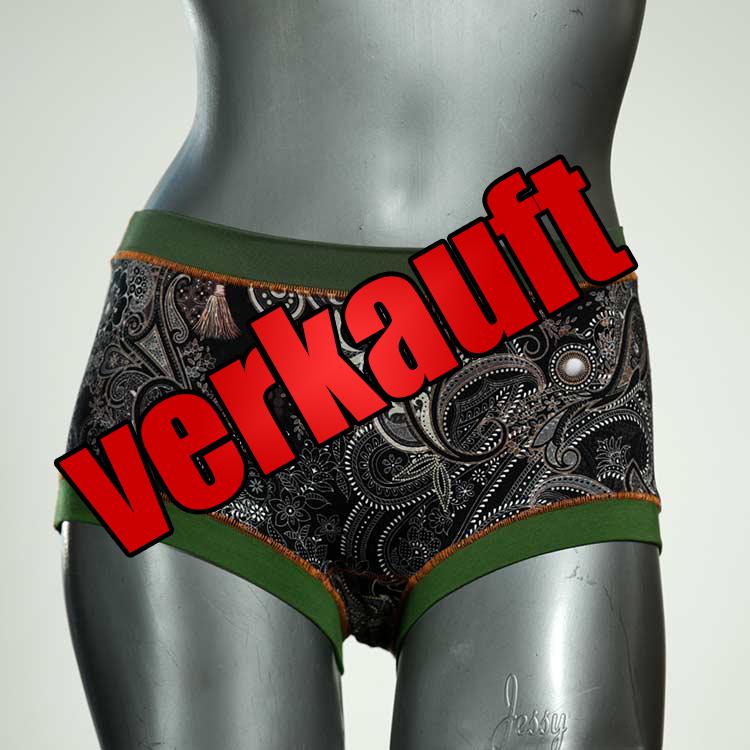 schöne handgemachte farbige bequeme Hotpant aus Biobaumwolle, Unterwäsche für Damen