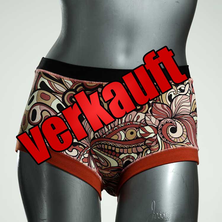 bunte ökologische attraktive bequeme Hotpant aus Biobaumwolle, Unterwäsche für Damen