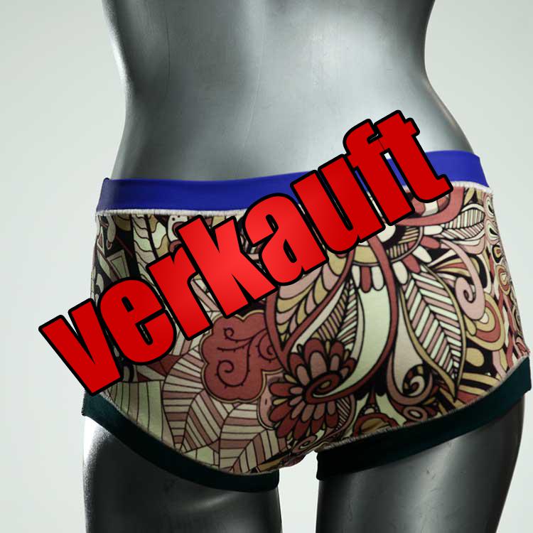 gemusterte attraktive preiswerte farbige Hotpant aus Biobaumwolle, Unterwäsche für Damen