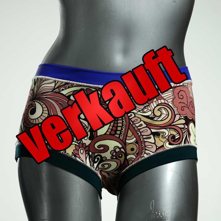 gemusterte attraktive preiswerte farbige Hotpant aus Biobaumwolle, Unterwäsche für Damen