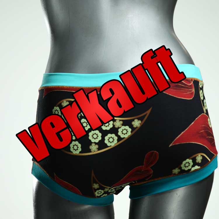 bunte attraktive farbige schöne Hotpant aus Biobaumwolle, Unterwäsche für Damen