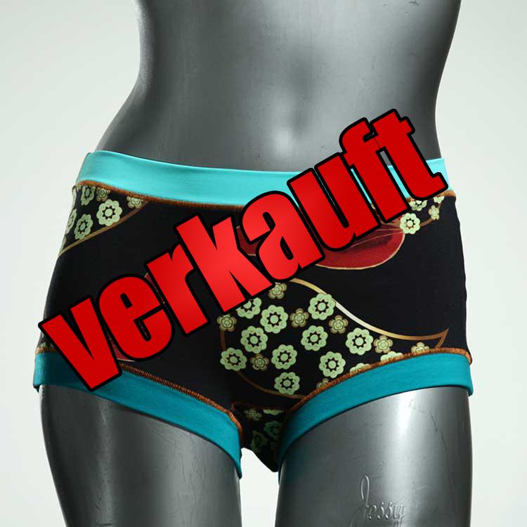 bunte attraktive farbige schöne Hotpant aus Biobaumwolle, Unterwäsche für Damen