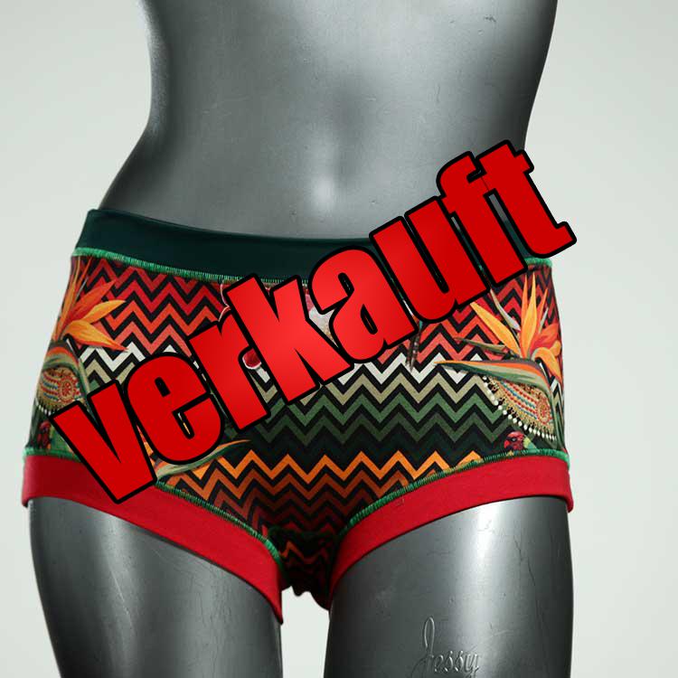 farbige bunte günstige süße Hotpant aus Biobaumwolle, Unterwäsche für Damen