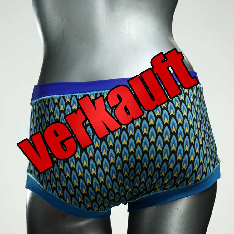 bunte attraktive handgemachte nachhaltige Hotpant aus Biobaumwolle, Unterwäsche für Damen
