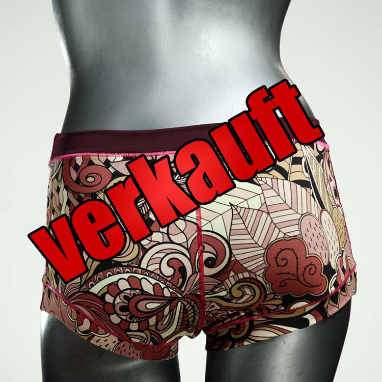 günstige attraktive sexy gemusterte Hotpant aus Biobaumwolle, Unterwäsche für Damen