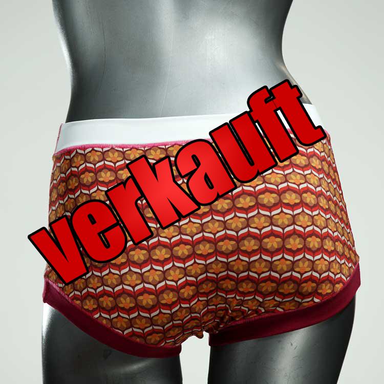 bunte günstige attraktive handgemachte Hotpant aus Biobaumwolle, Unterwäsche für Damen