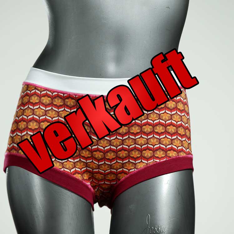 bunte günstige attraktive handgemachte Hotpant aus Biobaumwolle, Unterwäsche für Damen