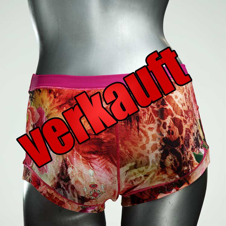 gemusterte ökologische handgemachte bunte Hotpant aus Biobaumwolle, Unterwäsche für Damen