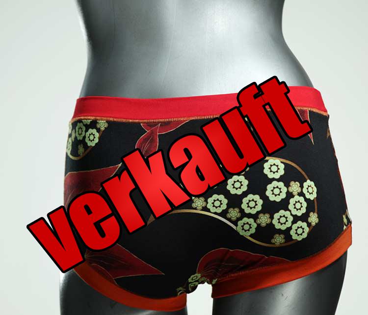 nachhaltige gemusterte attraktive farbige Hotpant aus Biobaumwolle, Unterwäsche für Damen