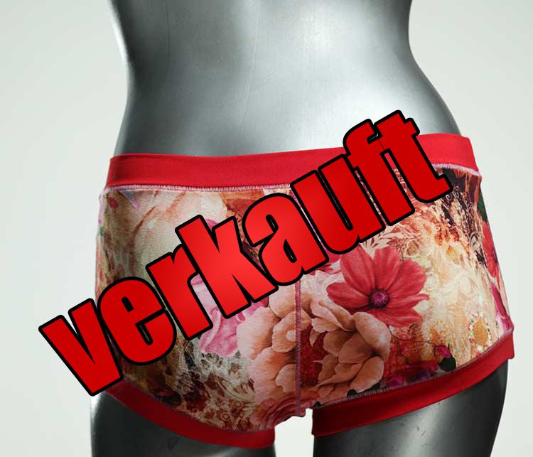 farbige ökologische bunte handgemachte Hotpant aus Biobaumwolle, Unterwäsche für Damen