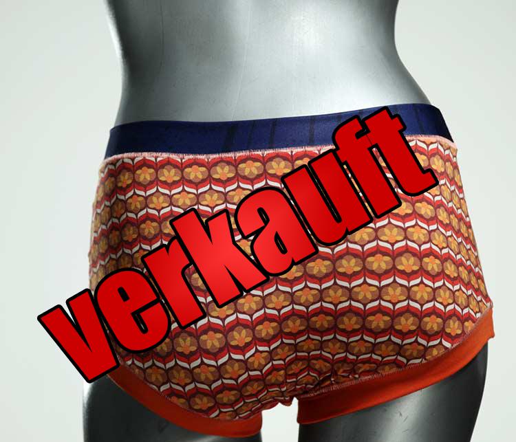 ökologische handgemachte farbige nachhaltige Hotpant aus Biobaumwolle, Unterwäsche für Damen