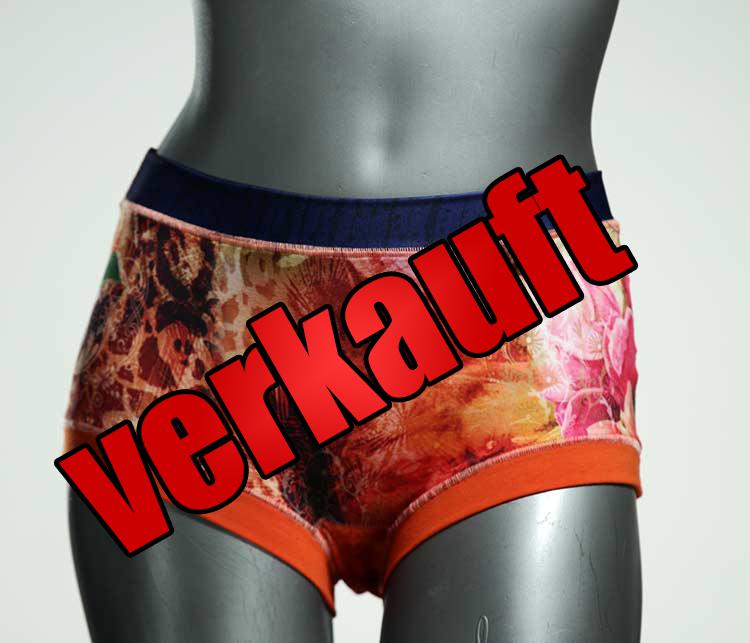 ökologische handgemachte farbige nachhaltige Hotpant aus Biobaumwolle, Unterwäsche für Damen