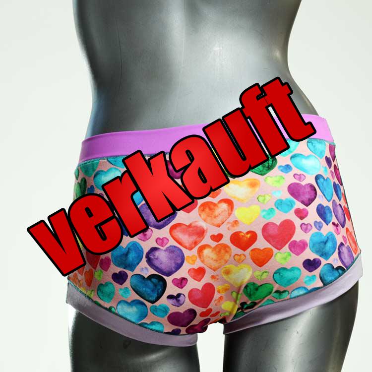 sexy schöne handgemachte gemusterte Hotpant aus Biobaumwolle, Unterwäsche für Damen