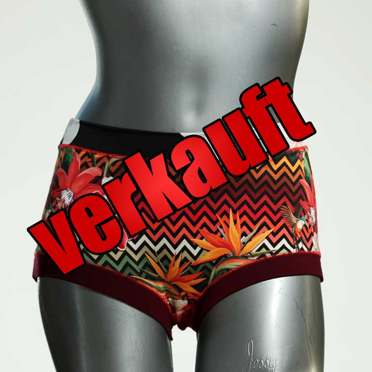 handgemachte farbige preiswerte gemusterte Hotpant aus Biobaumwolle, Unterwäsche für Damen