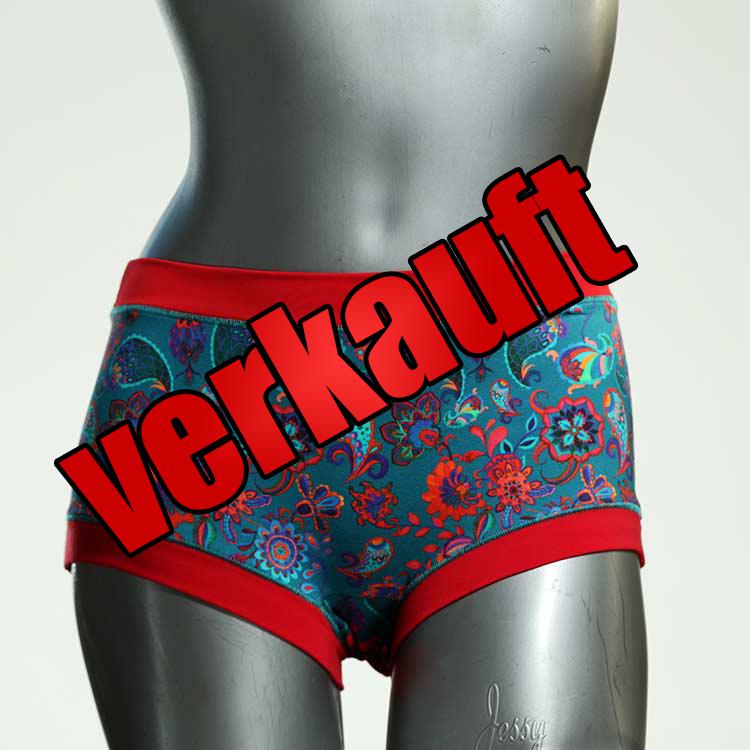 attraktive bunte gemusterte günstige Hotpant aus Biobaumwolle, Unterwäsche für Damen