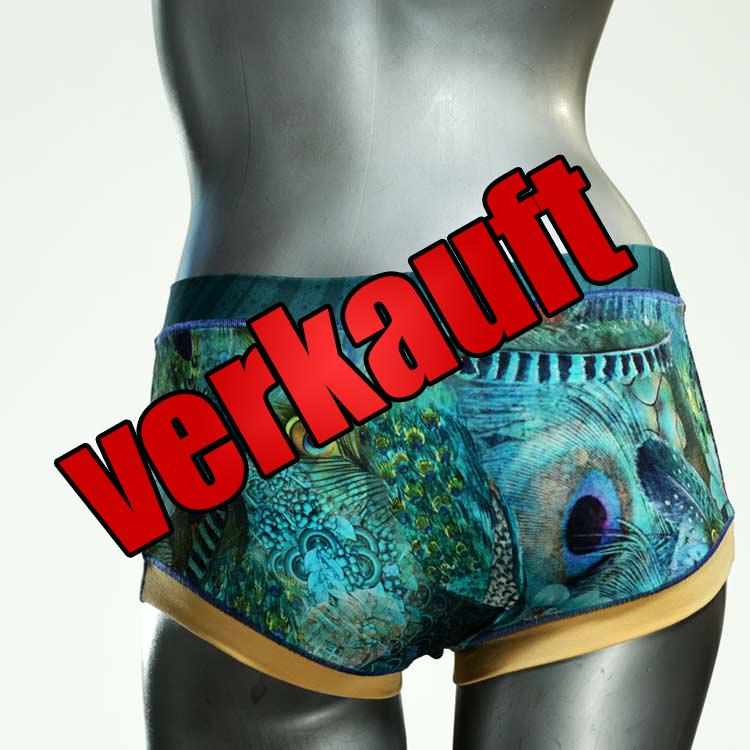 bunte gemusterte schöne handgemachte Hotpant aus Biobaumwolle, Unterwäsche für Damen