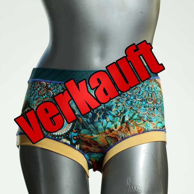bunte gemusterte schöne handgemachte Hotpant aus Biobaumwolle, Unterwäsche für Damen