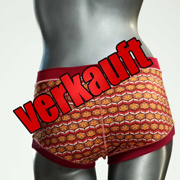 handgemachte gemusterte sexy bunte Hotpant aus Biobaumwolle, Unterwäsche für Damen