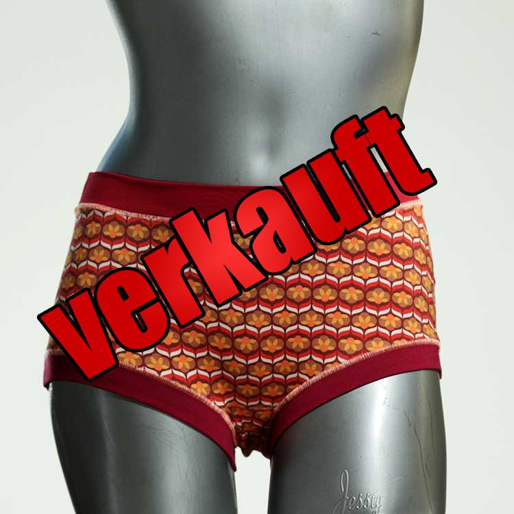 handgemachte gemusterte sexy bunte Hotpant aus Biobaumwolle, Unterwäsche für Damen