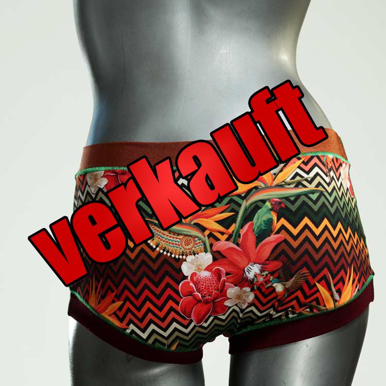 ökologische nachhaltige gemusterte günstige Hotpant aus Biobaumwolle, Unterwäsche für Damen