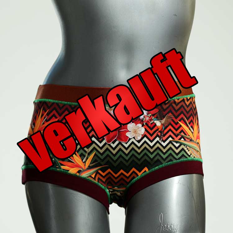 ökologische nachhaltige gemusterte günstige Hotpant aus Biobaumwolle, Unterwäsche für Damen