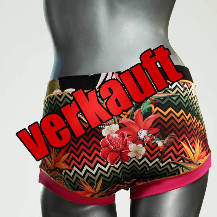 bequeme farbige gemusterte günstige Hotpant aus Biobaumwolle, Unterwäsche für Damen