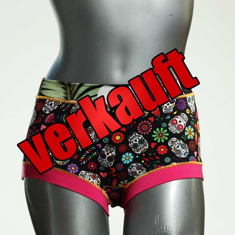bequeme farbige gemusterte günstige Hotpant aus Biobaumwolle, Unterwäsche für Damen