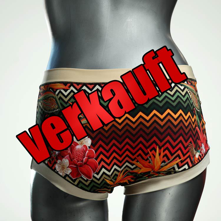 sexy bunte attraktive handgemachte Hotpant aus Biobaumwolle, Unterwäsche für Damen