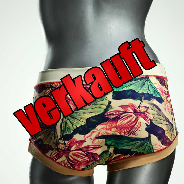 sexy farbige nachhaltige bunte Hotpant aus Biobaumwolle, Unterwäsche für Damen