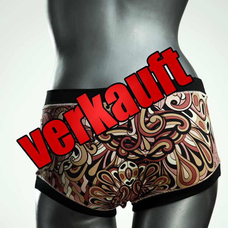 gemusterte bunte süße schöne Hotpant aus Biobaumwolle, Unterwäsche für Damen