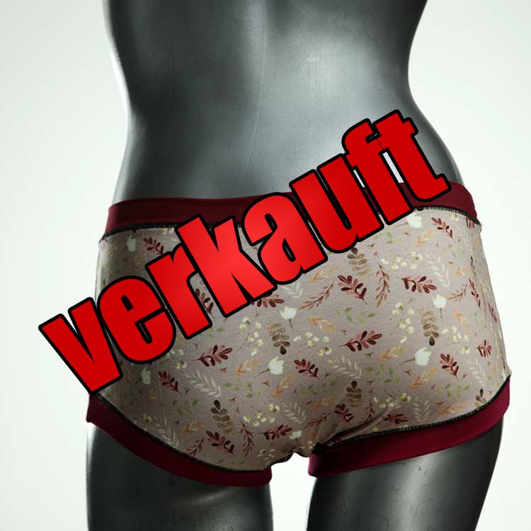 bunte schöne süße farbige Hotpant aus Biobaumwolle, Unterwäsche für Damen