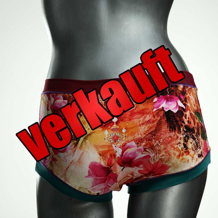 farbige gemusterte süße attraktive Hotpant aus Biobaumwolle, Unterwäsche für Damen