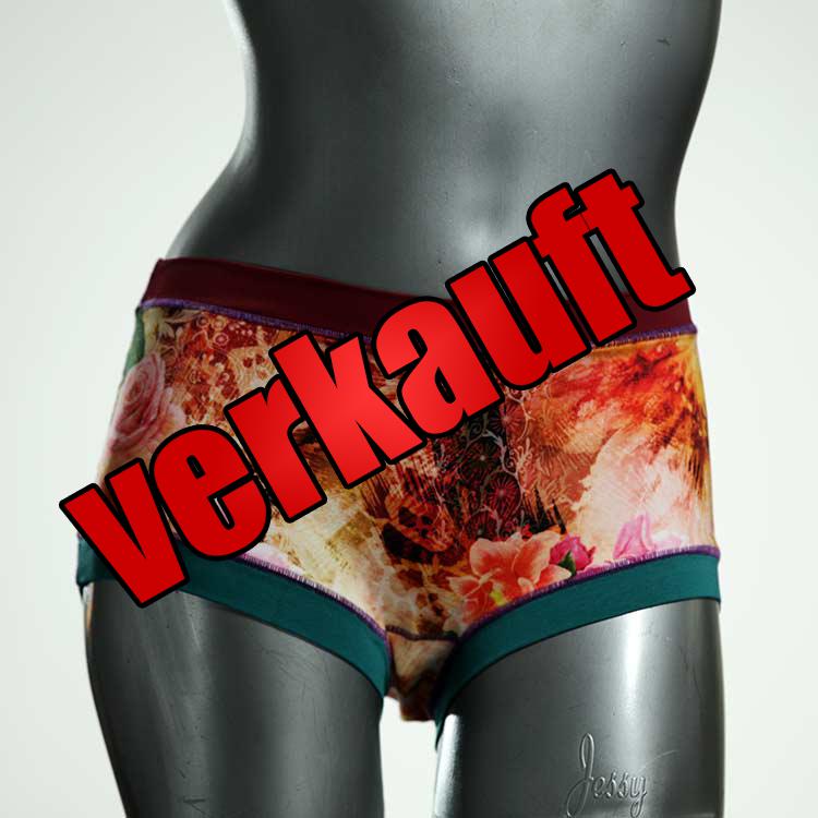 farbige gemusterte süße attraktive Hotpant aus Biobaumwolle, Unterwäsche für Damen