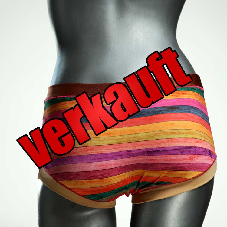 bunte sexy attraktive gemusterte Hotpant aus Biobaumwolle, Unterwäsche für Damen