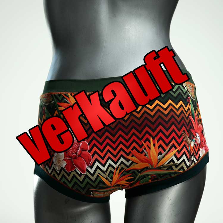 bunte schöne sexy gemusterte Hotpant aus Biobaumwolle, Unterwäsche für Damen