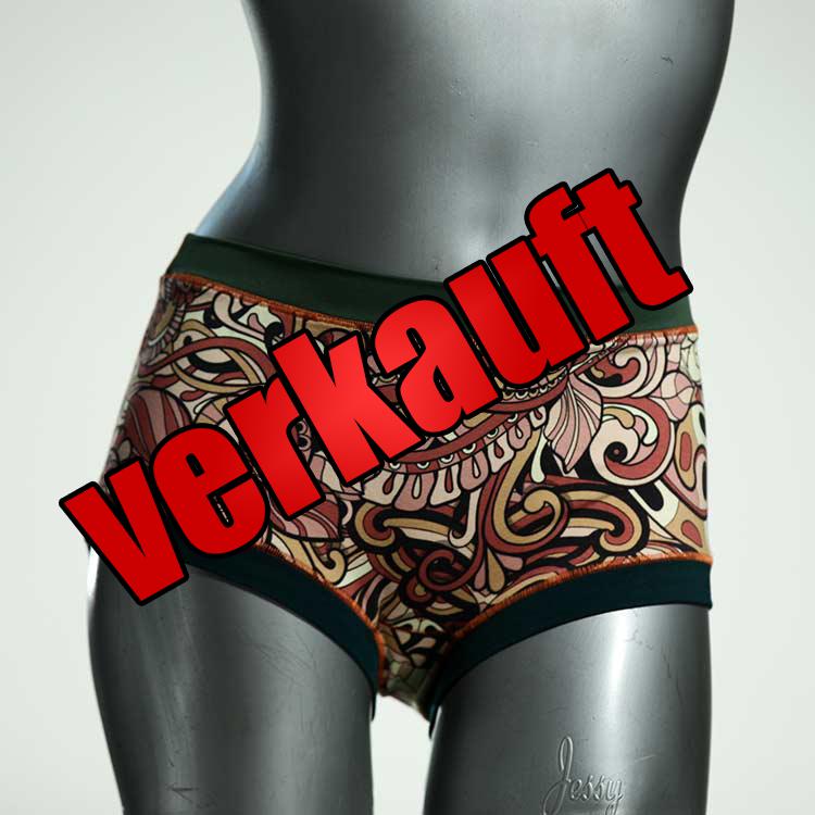 bunte schöne sexy gemusterte Hotpant aus Biobaumwolle, Unterwäsche für Damen