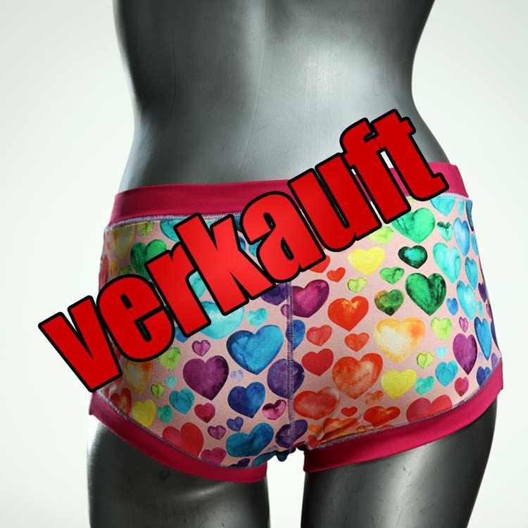 bunte nachhaltige farbige bequeme Hotpant aus Biobaumwolle, Unterwäsche für Damen