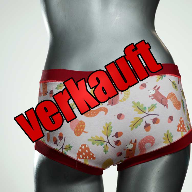 nachhaltige sexy gemusterte attraktive Hotpant aus Biobaumwolle, Unterwäsche für Damen