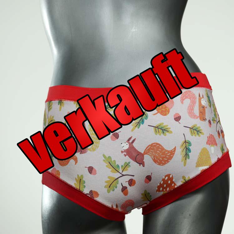 schöne sexy gemusterte bunte Hotpant aus Biobaumwolle, Unterwäsche für Damen