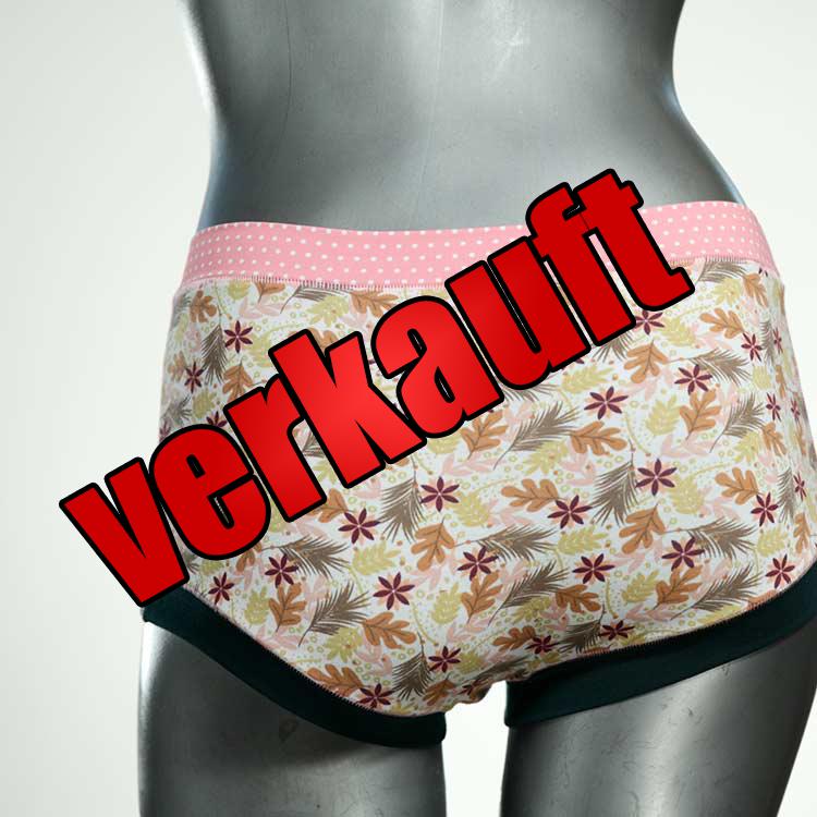 ökologische attraktive gemusterte bequeme Hotpant aus Biobaumwolle, Unterwäsche für Damen