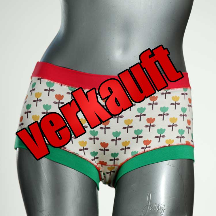 gemusterte ökologische günstige farbige Hotpant aus Biobaumwolle, Unterwäsche für Damen