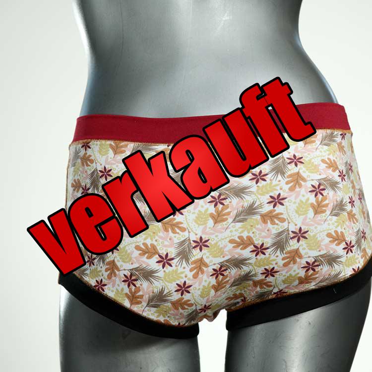 gemusterte attraktive süße farbige Hotpant aus Biobaumwolle, Unterwäsche für Damen