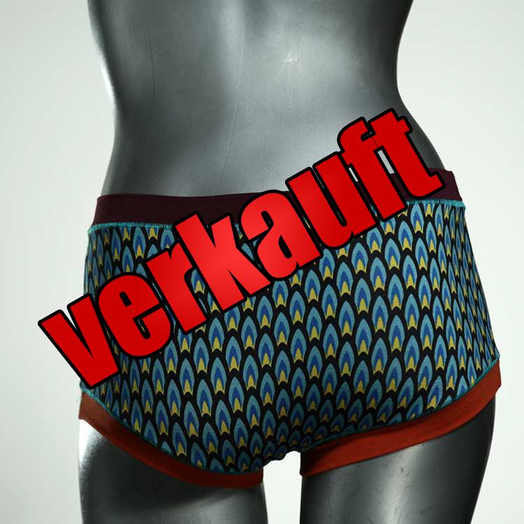 schöne handgemachte gemusterte süße Hotpant aus Biobaumwolle, Unterwäsche für Damen