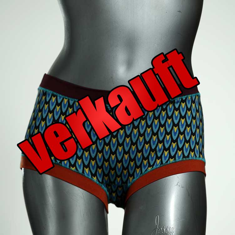 schöne handgemachte gemusterte süße Hotpant aus Biobaumwolle, Unterwäsche für Damen