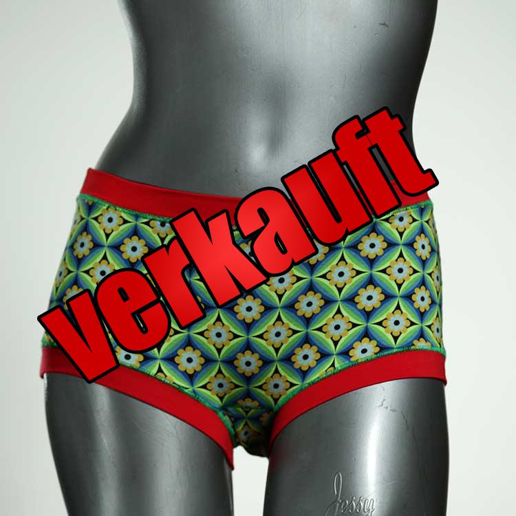 farbige handgemachte süße ökologische Hotpant aus Biobaumwolle, Unterwäsche für Damen