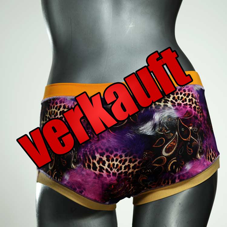 handgemachte gemusterte farbige schöne Hotpant aus Biobaumwolle, Unterwäsche für Damen