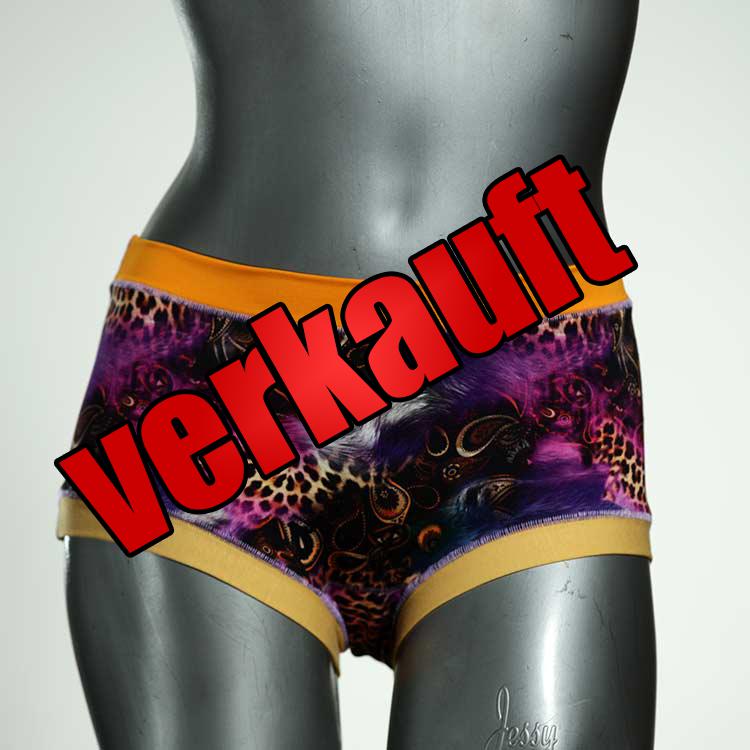 handgemachte gemusterte farbige schöne Hotpant aus Biobaumwolle, Unterwäsche für Damen