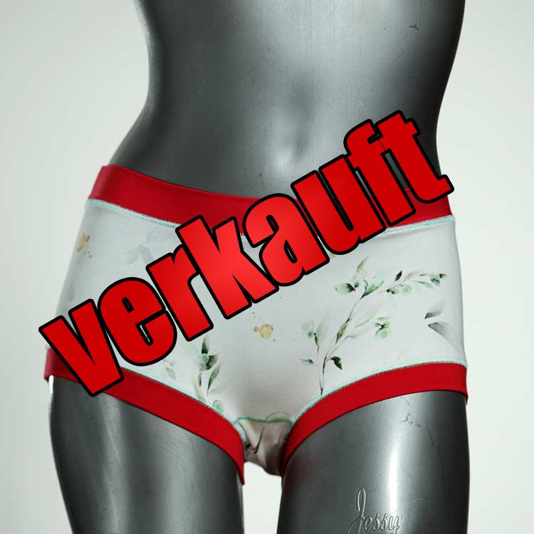 preiswerte gemusterte handgemachte günstige Hotpant aus Biobaumwolle, Unterwäsche für Damen